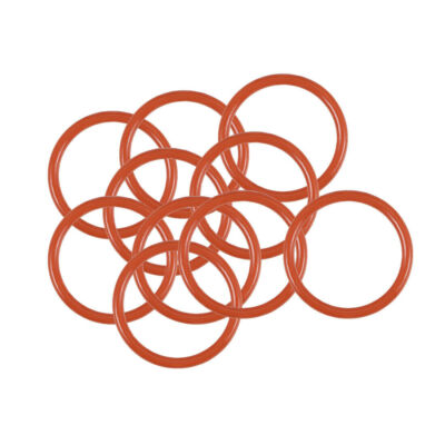Silicone O-Rings 11mm OD, 9mm Inner Diameter, 1mm Width, Seal Gasket Red 10Pcs  