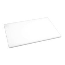 WHITE CUTTING CHOPPING BOARD LOW DENSITY PLASTIC 450 x 300mm COMMERCIAL CATERING