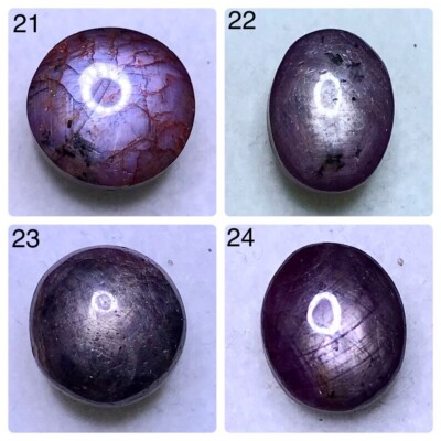 Natural Ruby Star Cabochon Loose Gemstone Ruby Cabochon Top AAA+6
