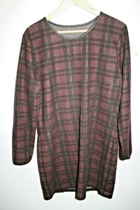 checked jumper dress