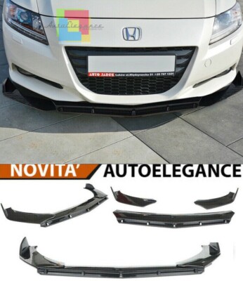 HONDA CR-Z FRONT STOSSSTANGE BLATT ABS LOOK RS SCHWARZ SPLITTER