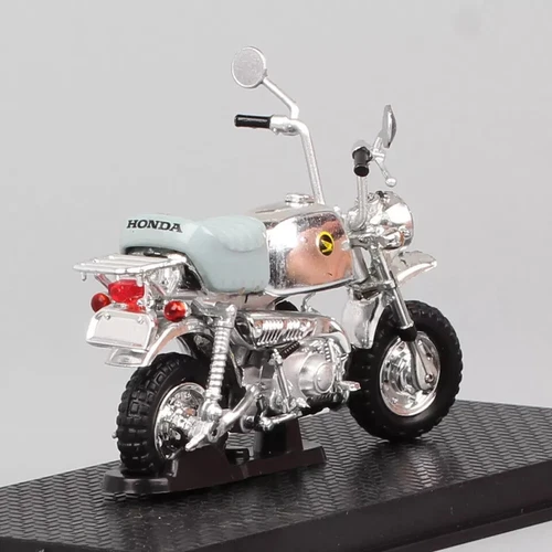 1/24 Tiny Honda Gorilla Spring 1999 Motorcycle Model Diecast Silver - Picture 12 of 13