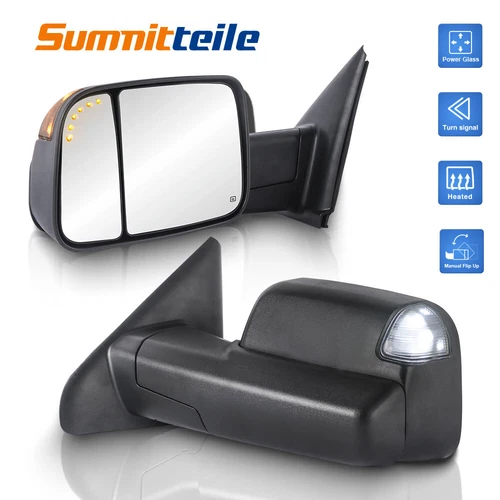 Power Heated Tow Mirror w/ Arrow Light For 2003-2008 Dodge Ram 1500 2500 3500