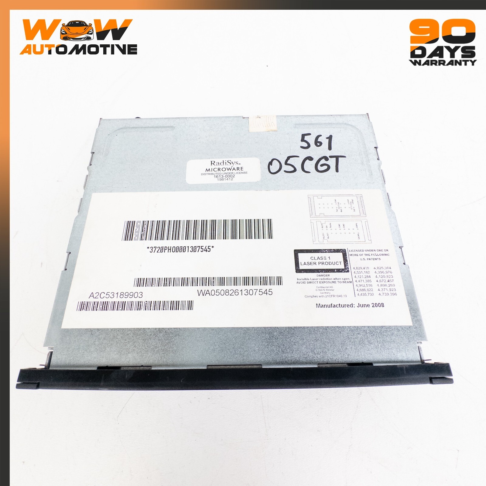 04-13 BENTLEY CONTINENTAL GT GTC FLYING SPUR NAVIGATION CD DISC PLAYER GPS OEM