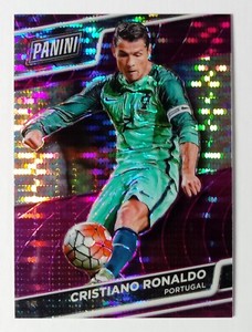 2016 Panini the national Vip Cristiano Ronaldo #99 Purple Prizm Pulsar 34/50