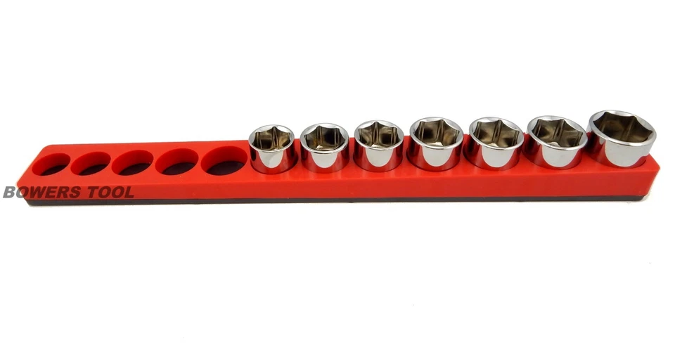 Mechanics Time Saver 3/8 Drive Magnetic Socket Holder Metric Organizer MTS USA - Image 3 of 3