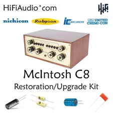 McIntosh  C8 C8s FULL restoration recap repair upgrade rebuild kit capacitor