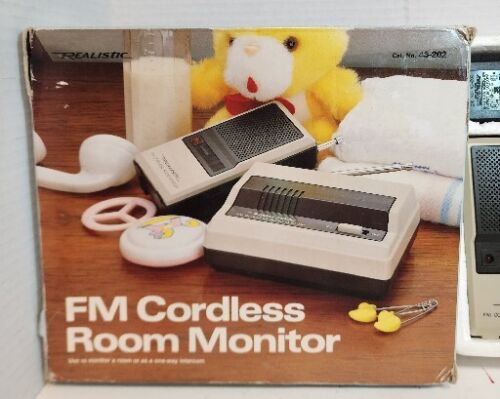 Vintage Radio Shack Realistic FM Cordless Room Monitor 43-202 Box Working Tested - Picture 1 of 2