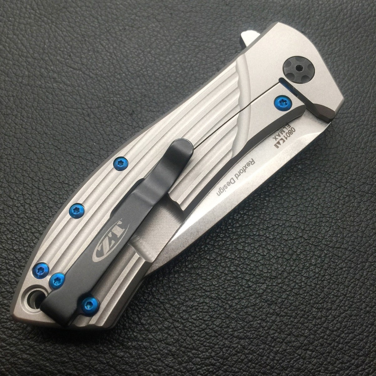 Blue Titanium Screw Set ZT 0801 - 9 Ti Screws ~ zt801 (No Knife