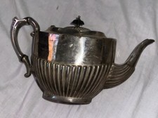 Antique Victorian Teapot E.P.B.M Electroplated 