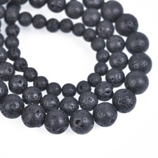 Round 4mm 6mm 8mm 10mm 12mm 14mm Artificial Lava Stone Gemstone Loose Beads