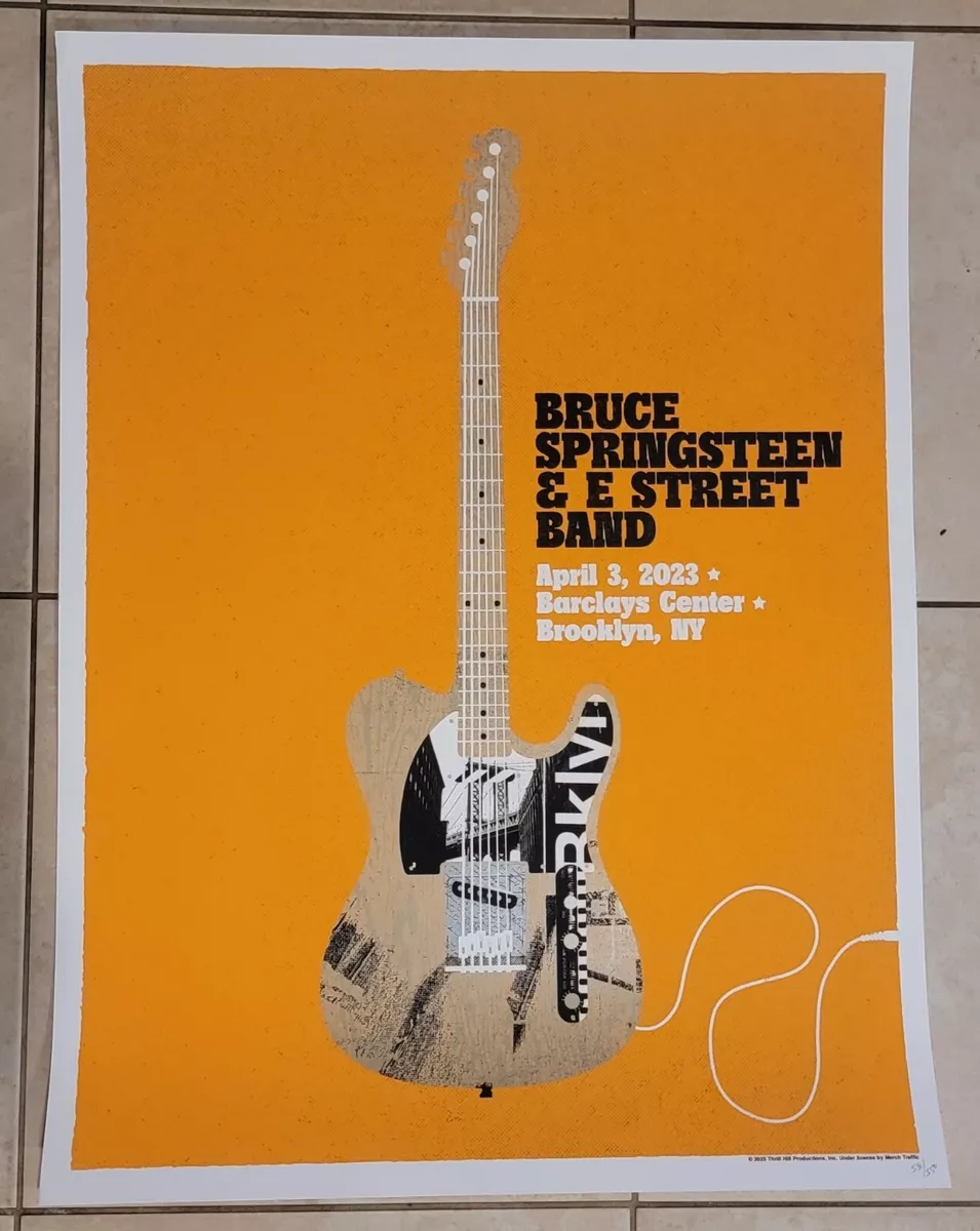 Bruce Springsteen Poster Barclays Center Brooklyn NY 2023 XX 550