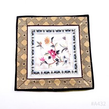 Vintage Chinese Silk Scarf Art 1015-B 100 Handcrafted Made in China 18 cm