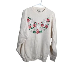 Vintage J America Made in the USA Sweatshirt Women's Medium Christmas Sweater