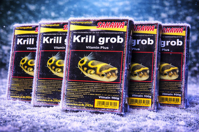 Krill grob Frostfutter 500g (5x100g) SAHAWA   Nährstoffreiches Fischfutter
