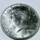 1964 KENNEDY HALF DOLLAR BU/ UNCIRCULATED 90% SILVER MINT STATE #5956