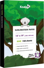 Koala Sublimation Paper 150 Sheets 13X19 Inches for Heat Transfer DIY Gift Compa