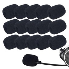 Headset Microphone Covers Foam, Lapel Headset Microphone Windscreen Sponge Fo...