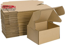 MEBRUDY 6X4X3 Inches Shipping Boxes Pack of 25, Small Corrugated Cardboard Box f