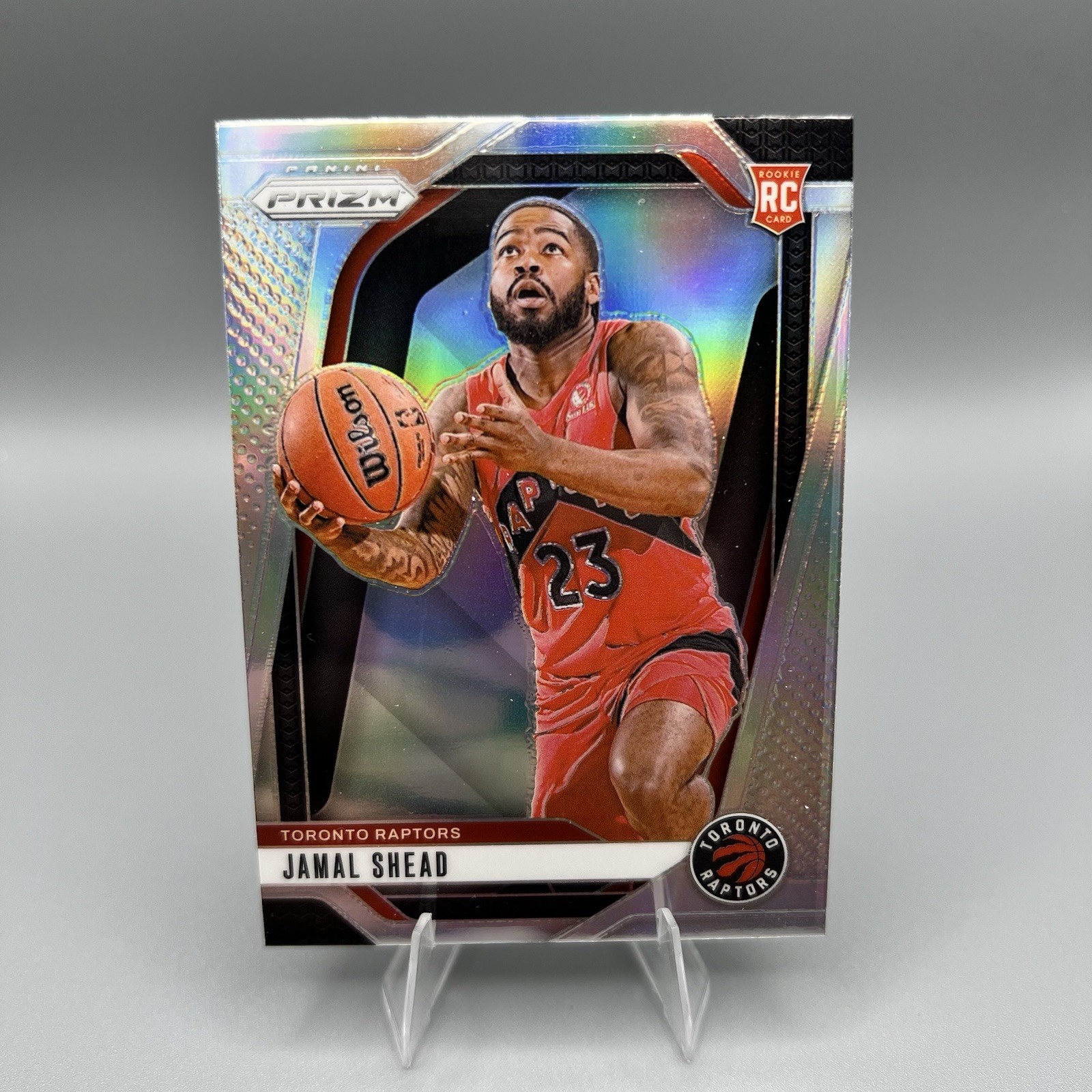 2024-25 Panini Prizm Jamal Shead #241 Silver Prizm (RC) Toronto Raptors