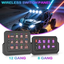 Wireless Rgb 812 Gang Switch Panel Led Light Bar Remote Control Box Truck Boat