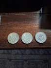 (3) 1964 JFK Half Dollar 90% SILVER Kennedy 1.08 Troy Ounces SILVER content