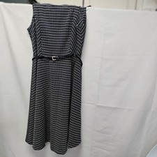 Tommy Hilfiger Belted Blue Chiffon Dress Size 4
