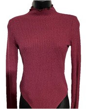 Women's Burgundy forever 21 Bodysuit- size small