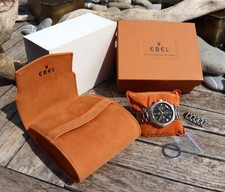 Ebel El Primero 1911 Chronograph Stupendo Quadrante Nero Condizioni Top 39 mm