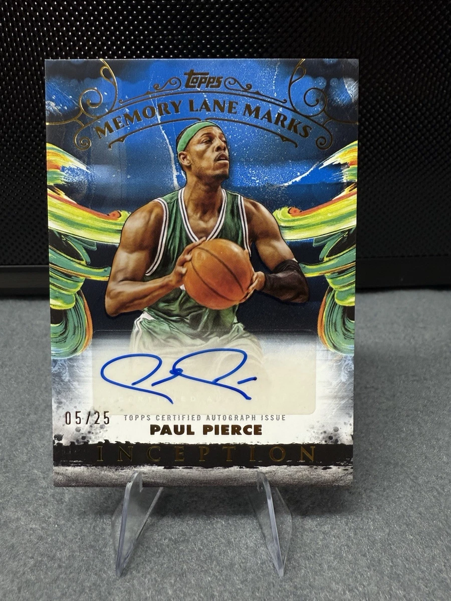 Topps Paul Pierce Basketball Autographed Sports Trading Cards