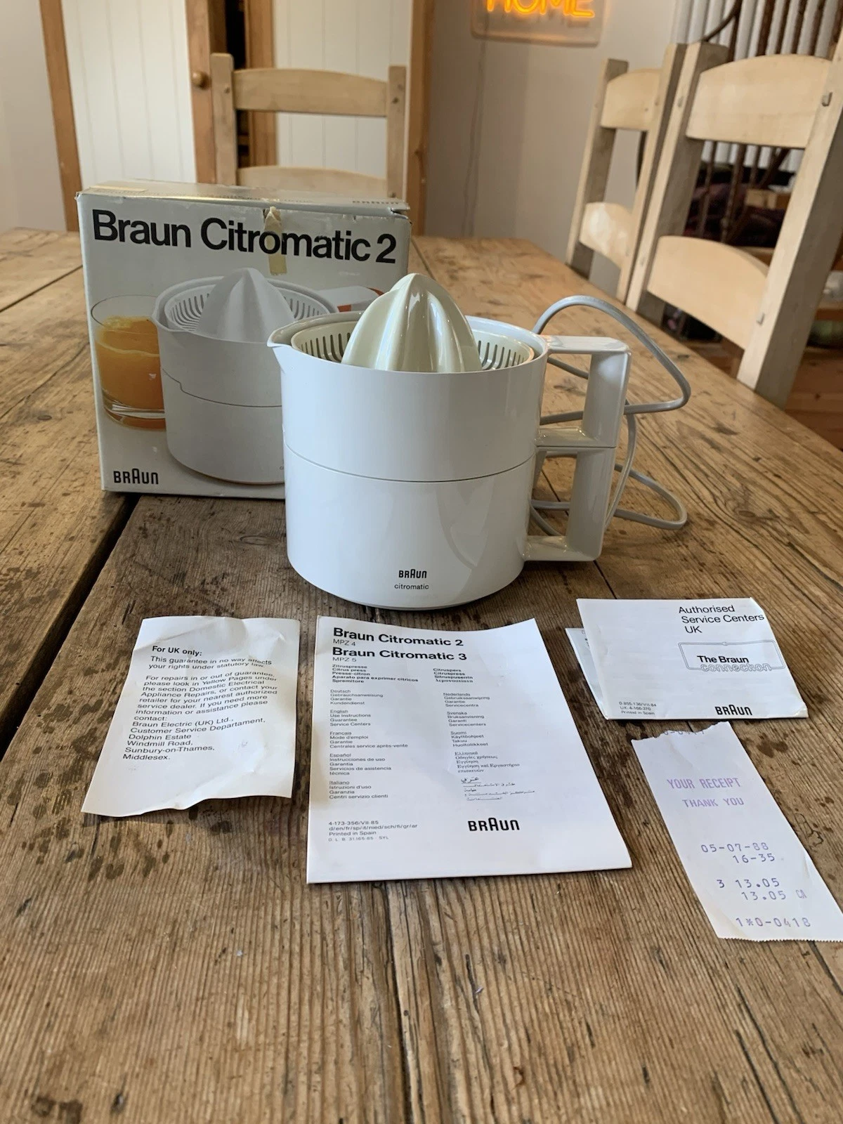 Vintage Braun Citromatic 2 Juicer - Boxed With Instructions - Working