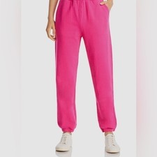 Monrow Supersoft Fleece Jogger pink XS NWT