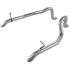 Flowmaster Exhaust Tailpipes Steel Aluminized 2.5 Dia Ford Mustang Gt 5.0l Pair