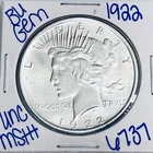 1922 BU UNCIRCULATED SILVER PEACE DOLLAR AUTHENTIC U.S. MINT FREE SHIPPING 6737