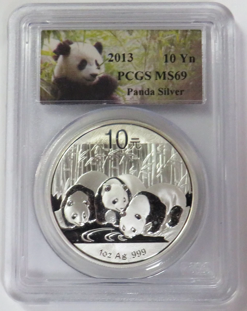 Chinese Panda MS 69 Graded 2013 Silver Bullion Coins for sale | eBay