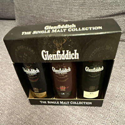 Glenfiddich The Single Malt Collection Single Malt Whisky Geschenk-Set 12/15/18