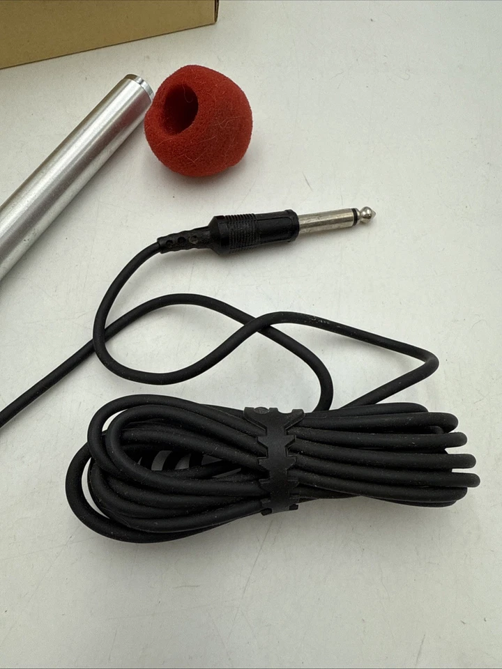 Vtg Realistic Cat No. 33-1050-A Ultra Slim Condenser Microphone Complete In Box - Image 2 of 4