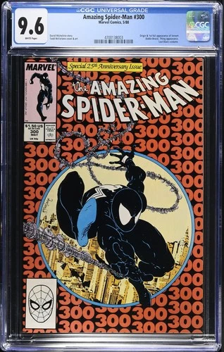 Amazing Spider-Man #300 CGC 9.6 Incredible Looking Book! 1st App of Venom 1988