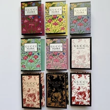 Gucci FLORA & BLOOM Collection Sample Spray Vial 9pc Set
