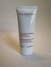 Clarins Peau Neuve Exfoliating Body Scrub, White, Moringa Extract 3.3 oz
