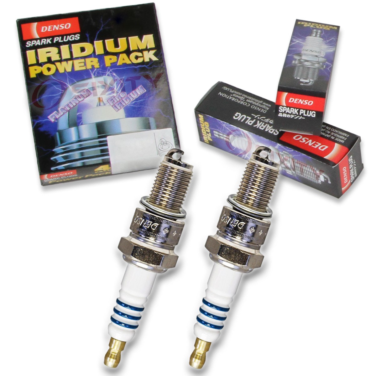 2 pc Denso Iridium Power Spark Plug for Yamaha XS1 1970-1971 Tune Up Kit an