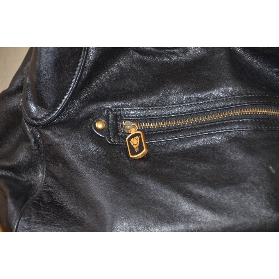 Isabella Fiore дизайнерский драгоценностями черная кожаная наплечная сумка - Изображение 4 из 4