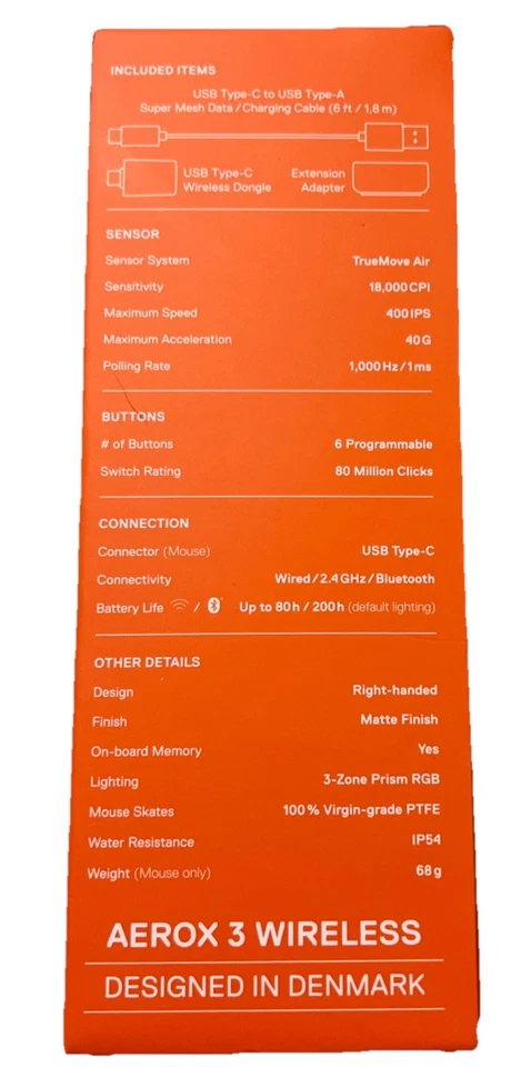 Aerox 3 Wireless Mouse Onyx - New & Sealed T18-69 - Image 2 of 4