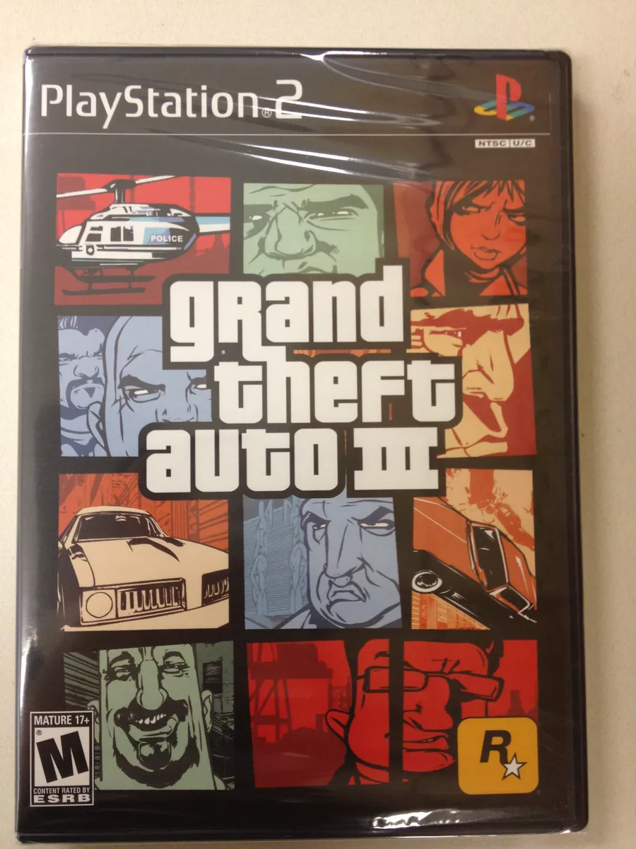 Grand Theft Auto III, Sealed, New PS2 GTA Playstation 2