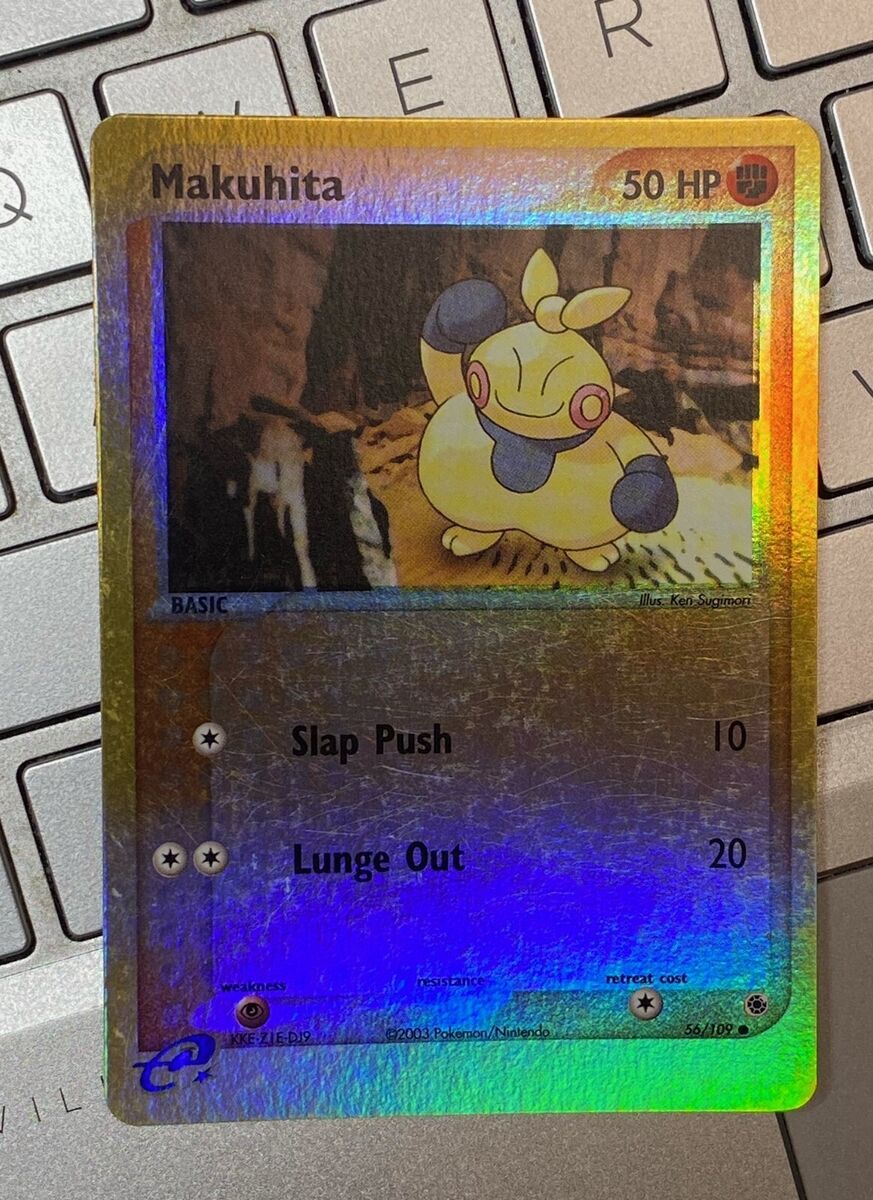Pokemon EX Ruby & Sapphire Set Makuhita REVERSE HOLO 56/109 Pokemon EX Ruby & Sapphire Set Makuhita REVERSE HOLO 56/109