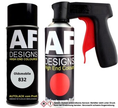 Spraydosen Griff Set für Oldsmobile 832 Quicksilver Metallic Klarlack Handgriff