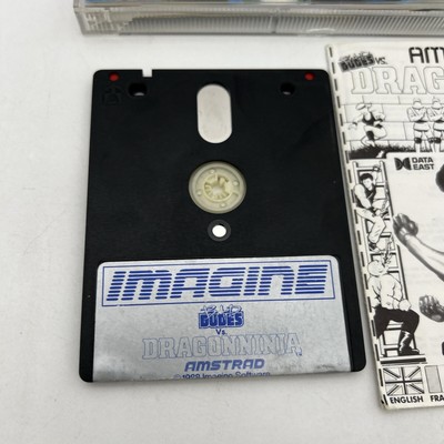 Jeu Vidéo Rétro Amstrad CPC - Dragon Ninja Imagine (464/664/6128) - Bon état