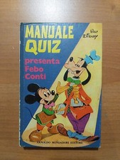 Walt Disney Manuale Quiz Presenta Fabio Conti Mondadori Prima Edizione 1971