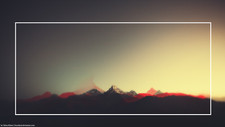 Landscape minimalism mountains cgi snow Custom Gaming Mat Desk