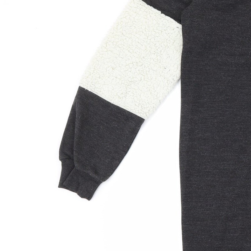 Select Womens Grey Colourblock Polyester Blend Sw… - image 9